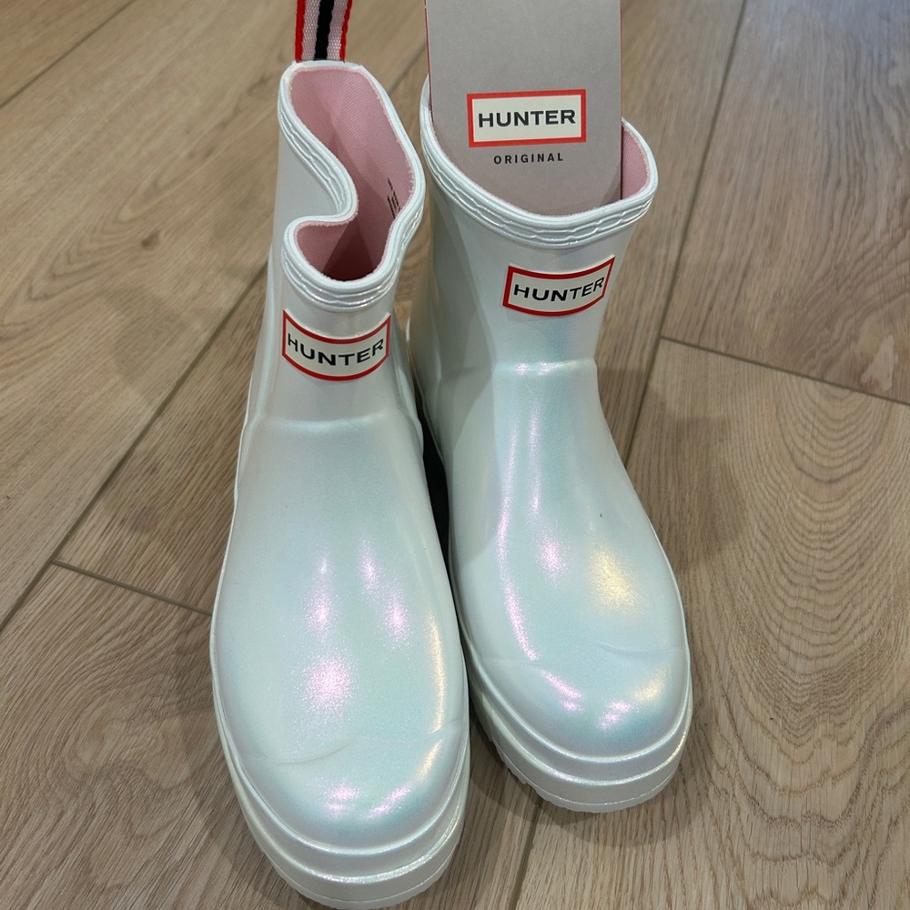 Hunter Play Short Nebula Wellies Shoe Boots- size 7 - Picture 2 of 6